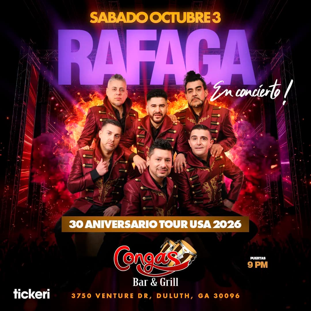Rafaga en Concierto Atlanta