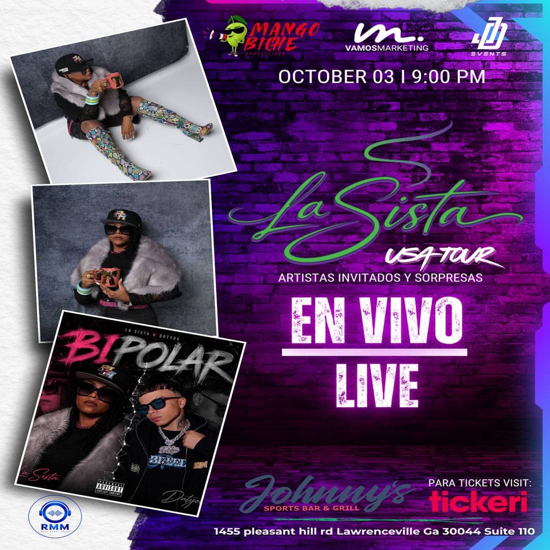 La Sista Cantando en Vivo en Atlanta