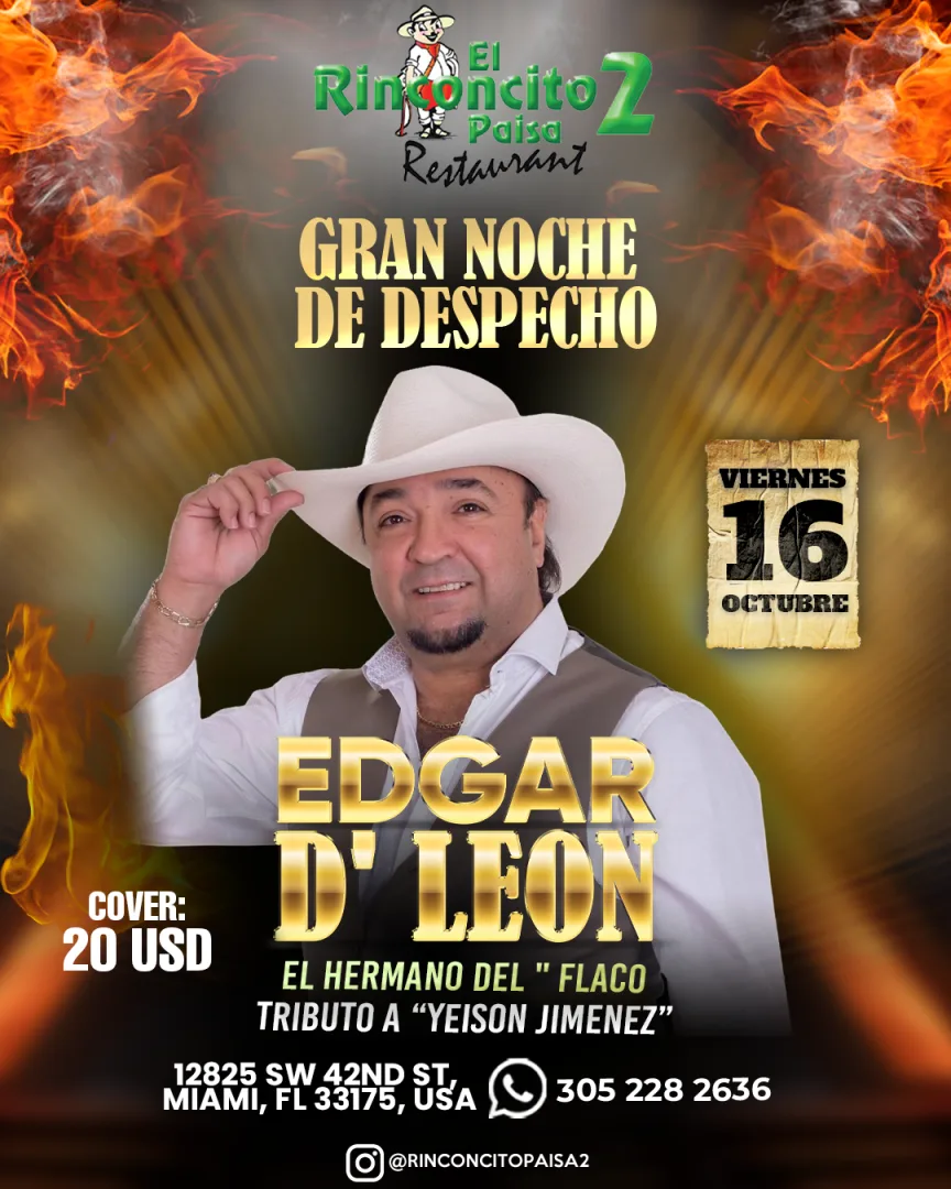 EDGAR DE LEON GRAN NOCHE DE DESPECHO