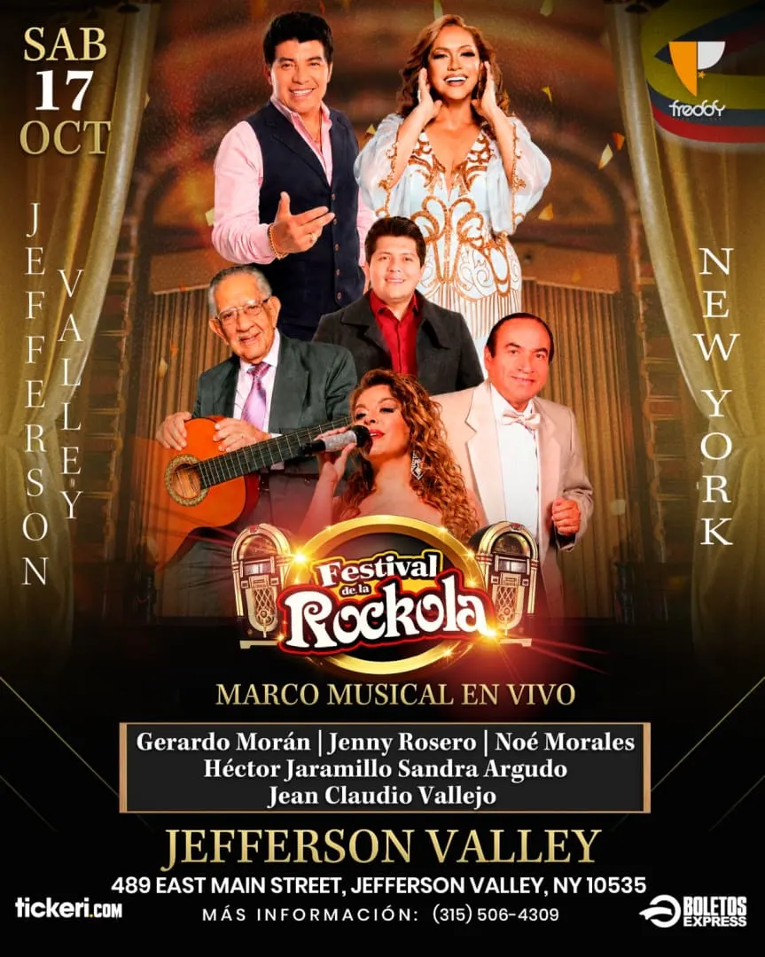 FESTIVAL DE LA ROCKOLA | GERARDO MORAN , JENNY ROSERO, NOE MORALES, HECTOR JARAMILLO, ANITA LUCIA PROAÑO, SANDRA ARGUDO en Peekskill