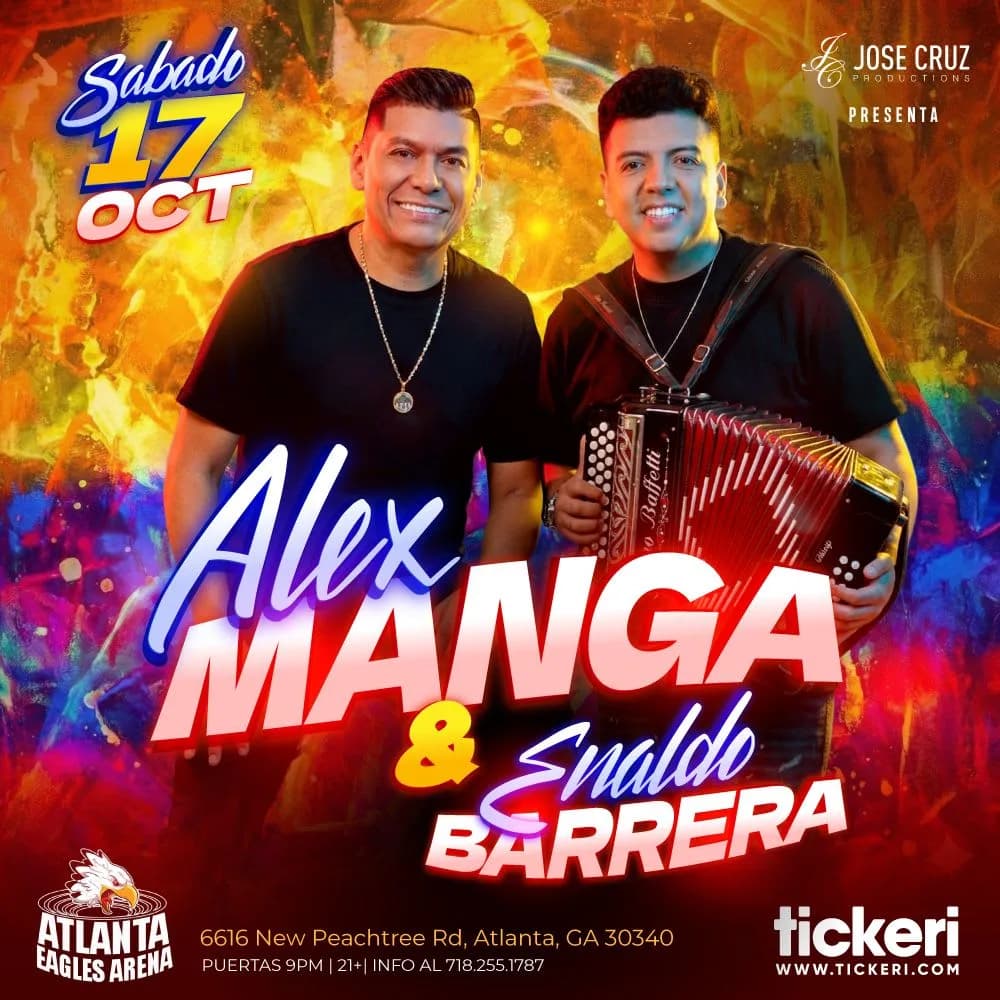 Alex Manga y Enaldo Barrera Jr. en Atlanta