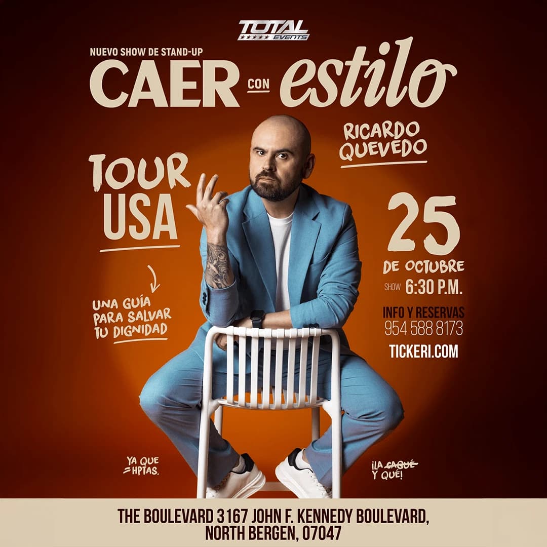 Stand Up Ricardo Quevedo - Caer Con Estilo en NORTH BERGEN