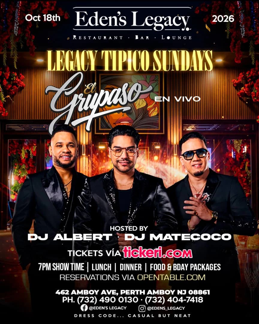 EL GRUPASO EN VIVO – LEGACY TÍPICO SUNDAYS | PERTH AMBOY