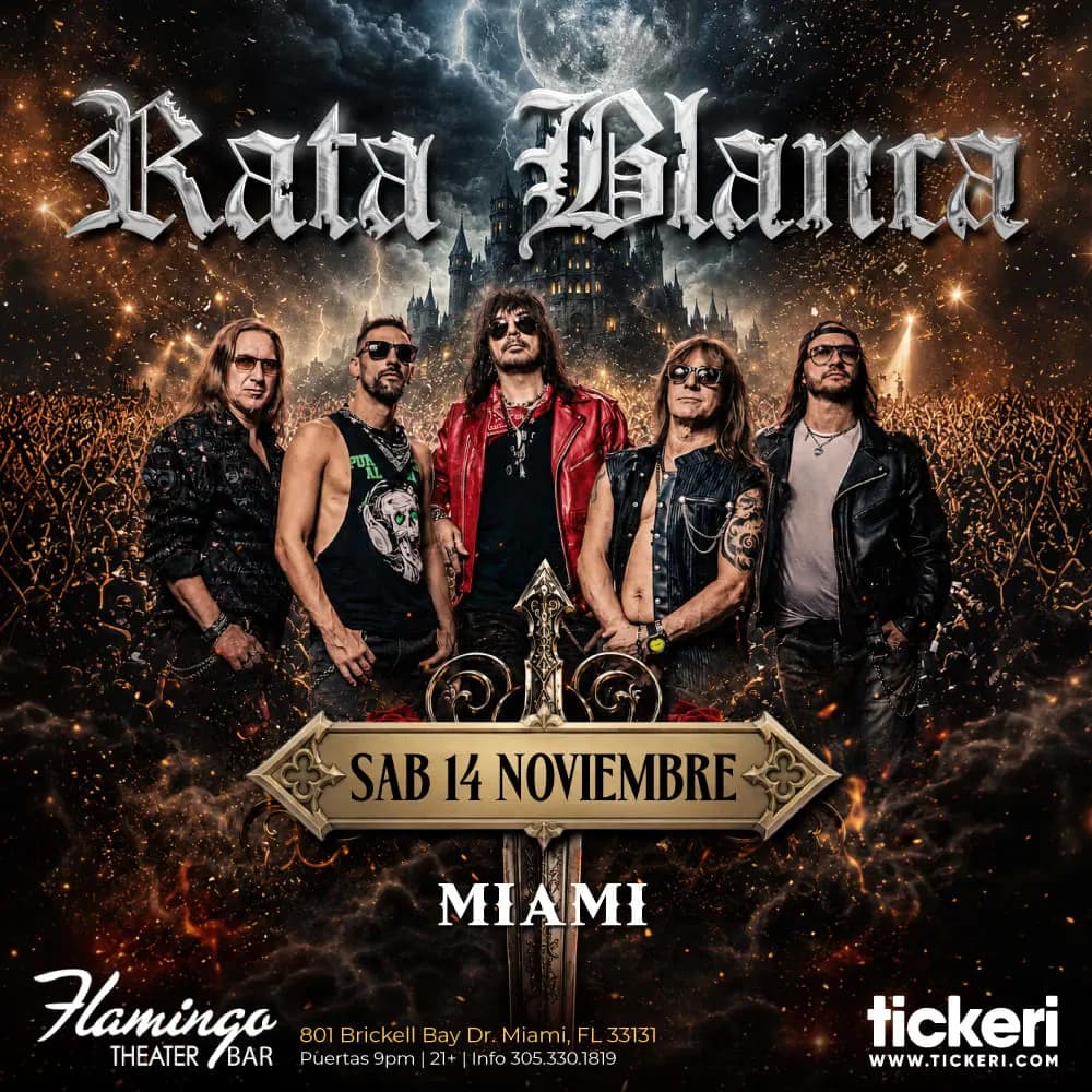Rata Blanca en concierto en Miami