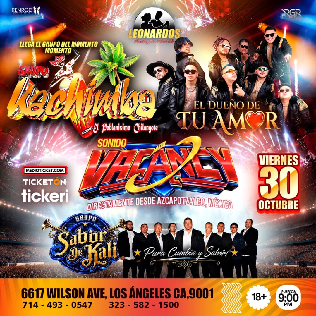 Grupo Kachimba, Sonido Vacancy & Grupo Sabor de Kali – Los Angeles