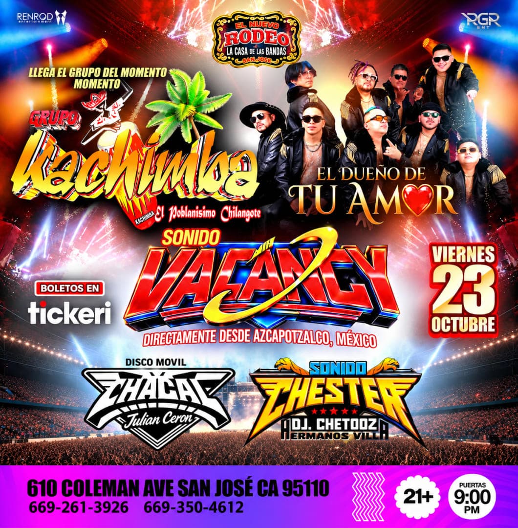 Grupo Kachimba & Sonido Vacancy en El Nuevo Rodeo – San José