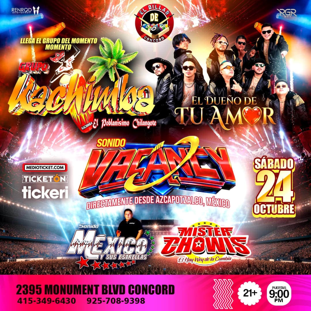 Grupo Kachimba, El Dueño de tu Amor & Sonido Vacancy en El Billar de Concord