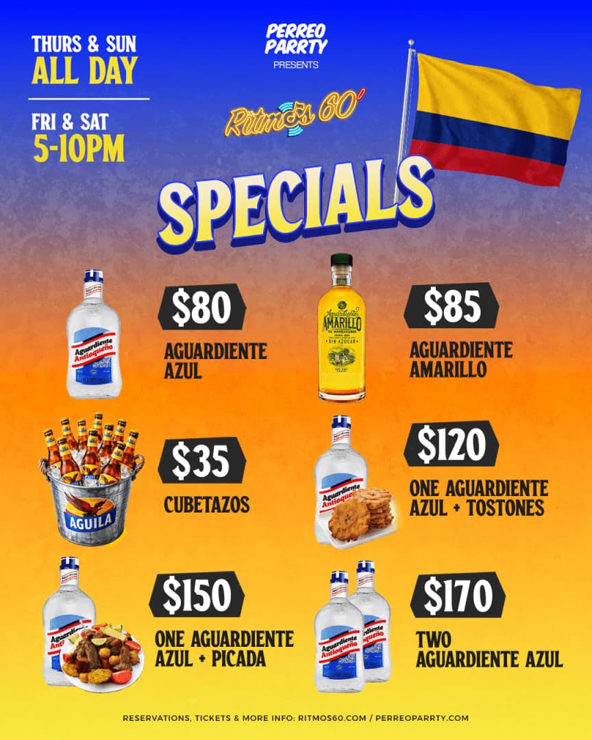 Happy Hour at Ritmos Colombian Restaurant & Bar Salsa NYC