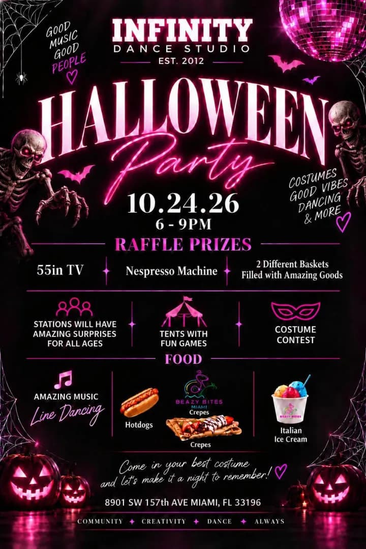 Halloween Party 2026 - Infinity Dance Studio Miami