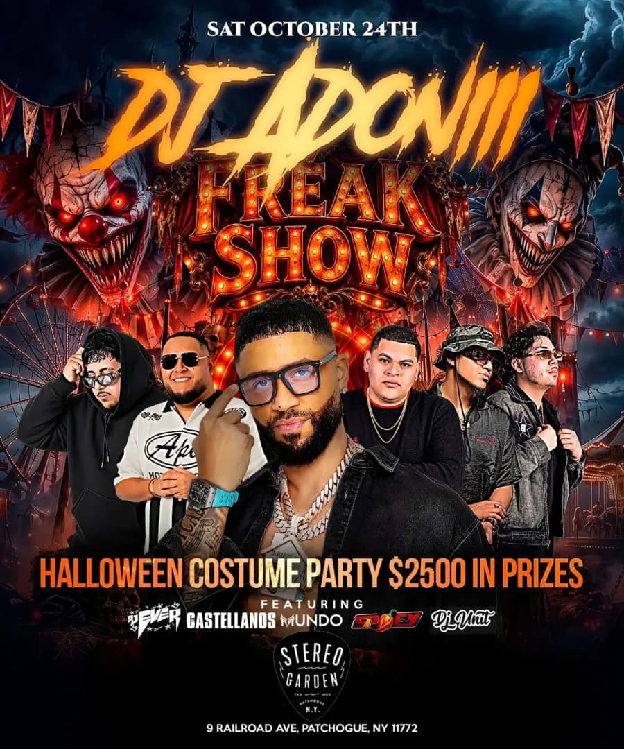 🎃 DJ ADONI Live Freak Halloween Show and Costume Party
