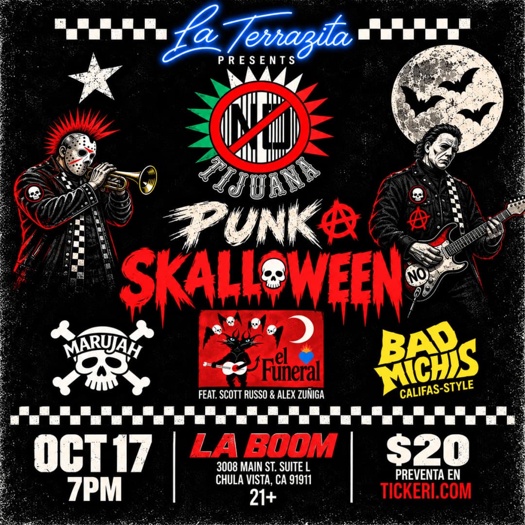 PUNK SKALLOWEEN: TIJUANA NO! + EL FUNERAL + MARUJAH + BAD MICHIS