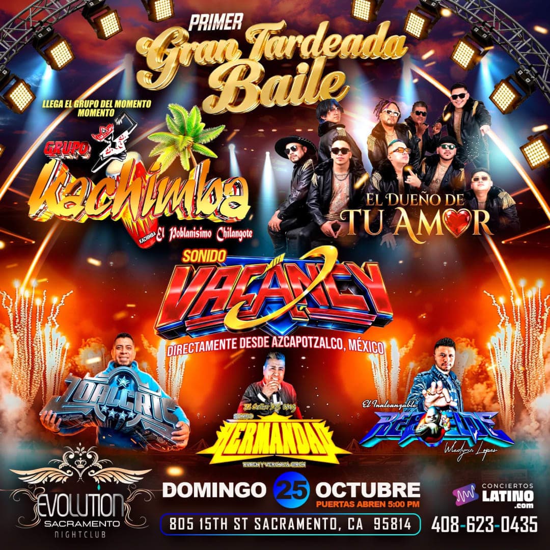 Gran Tardeada Baile – Kachimba & Sonido Vacancy