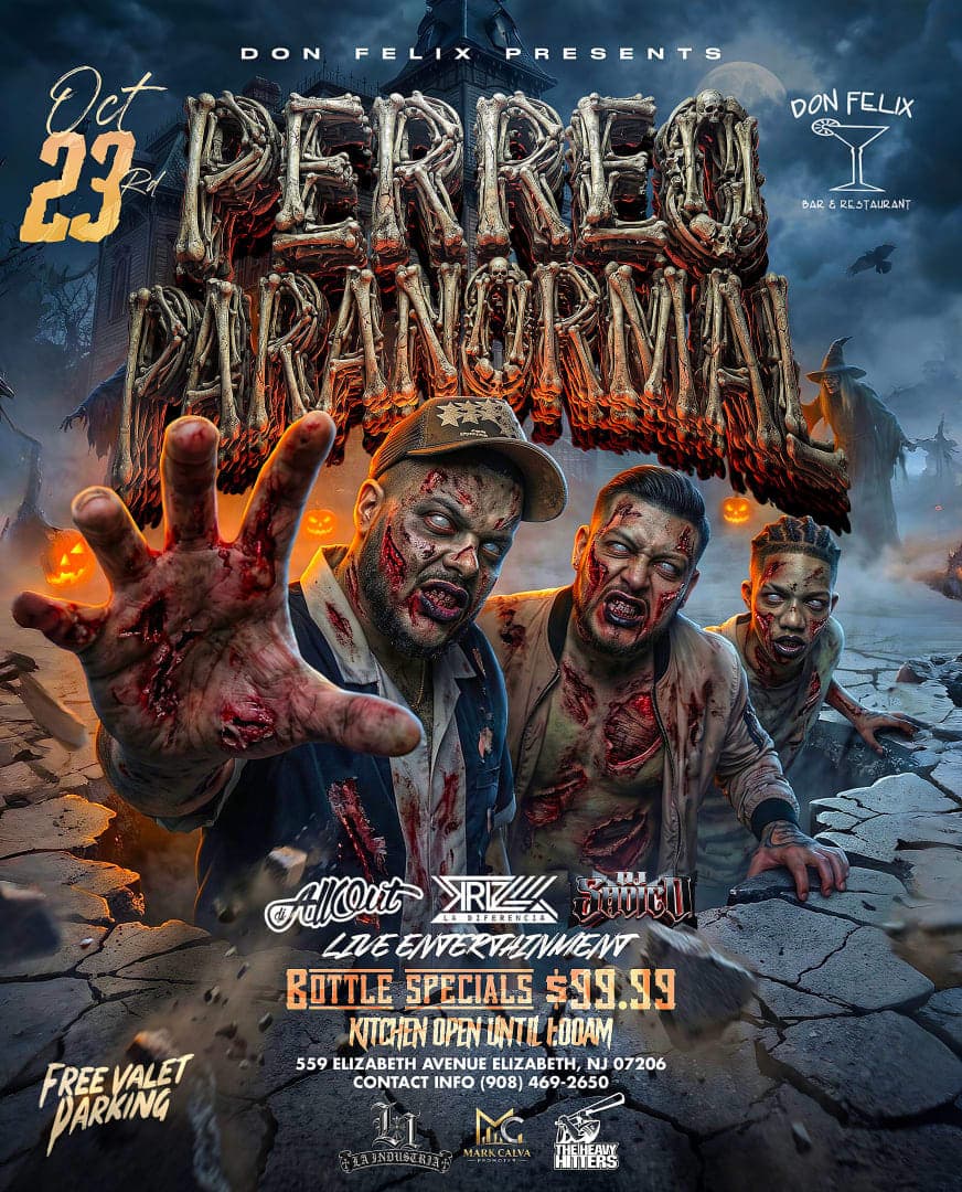 October 23rd Perreo Paranormal - DJ ALLOUT - DJ KRIZ - DJ SADICO