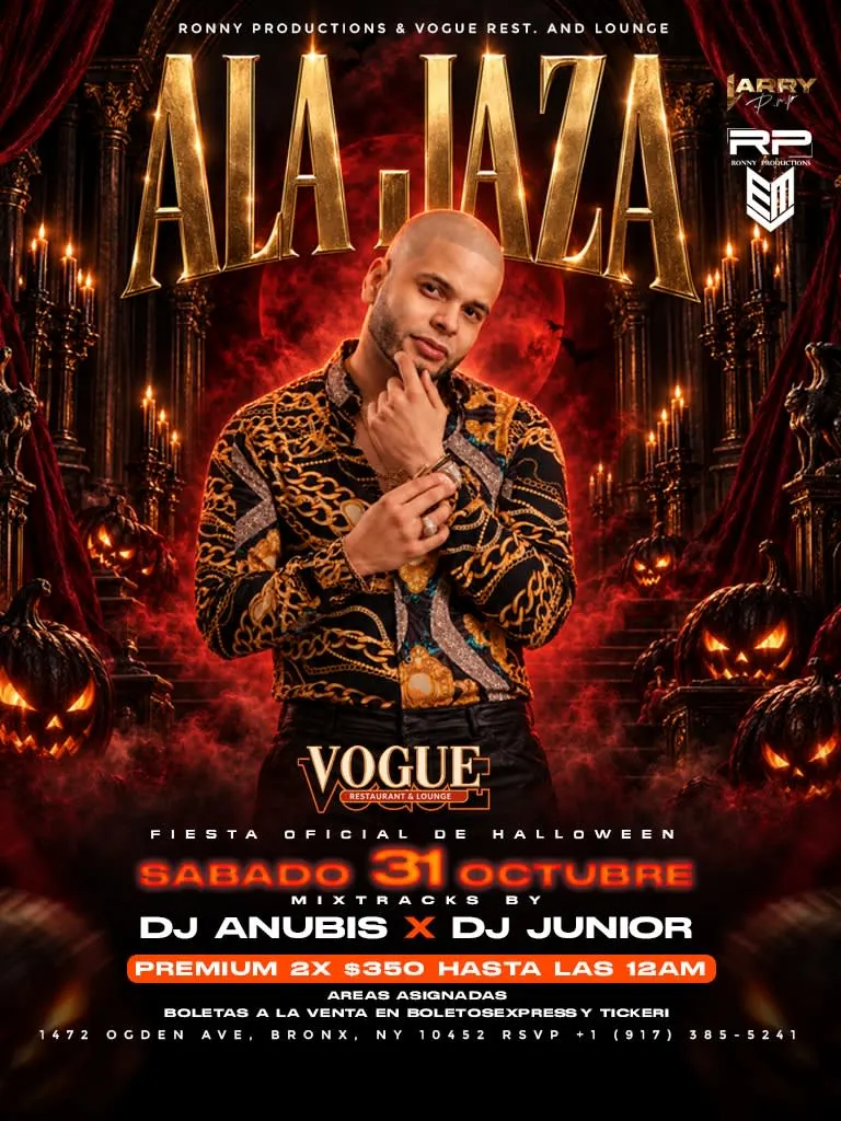 ALA JAZA EN CONCIERTO | VOGUE REST. & LOUNGE | BRONX, NY | 2 HORAS EN TARIMA