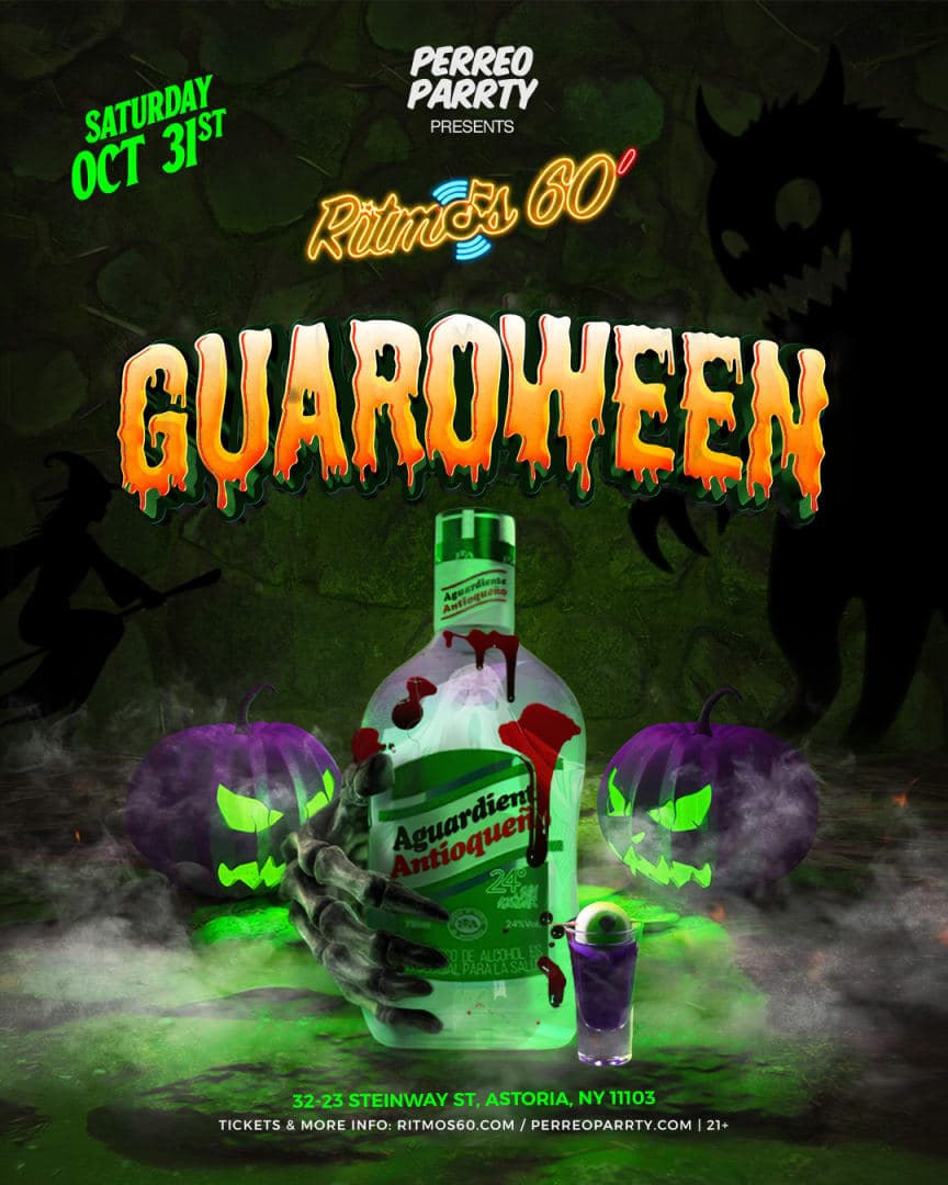 Guaroween at the #1 Salsa Party Ritmos Colombian Bar