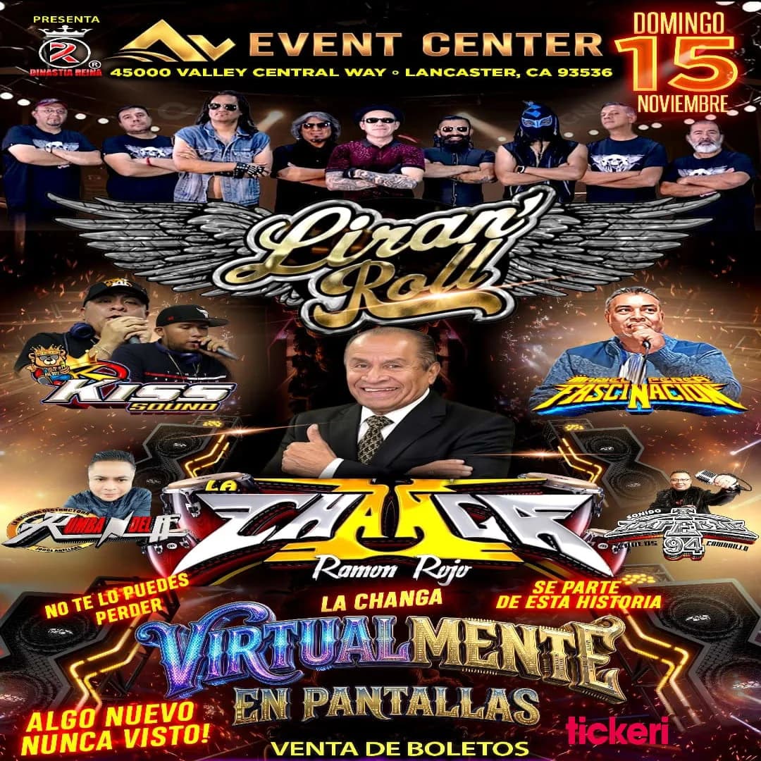 Liran Roll, La Changa Virtualmente en Pantallas en Lancaster Ca