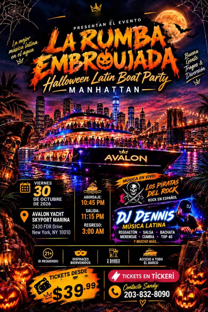 La Rumba Embrujada - Halloween Latin Boat Party NYC