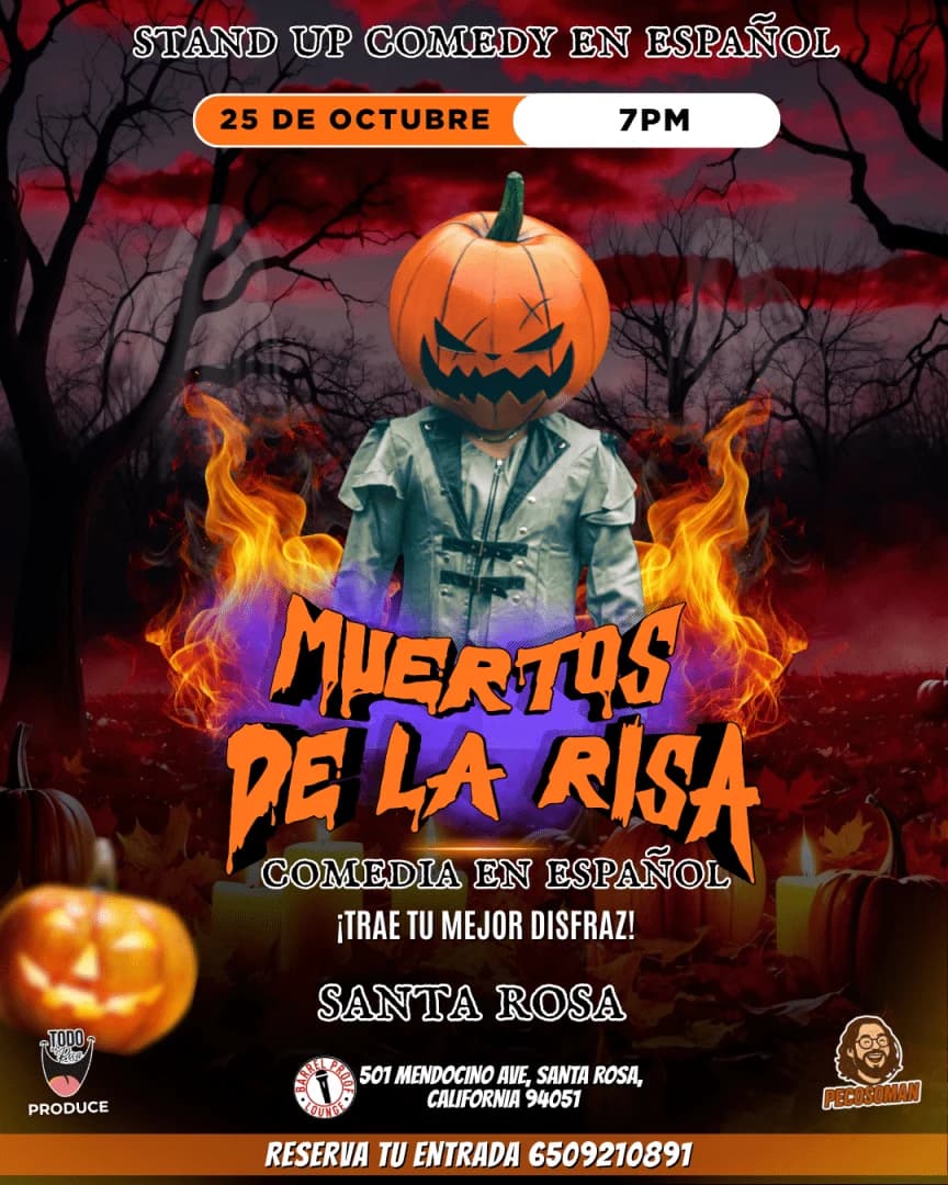 Muertos de la Risa Stand Up Comedy en Español en Santa Rosa