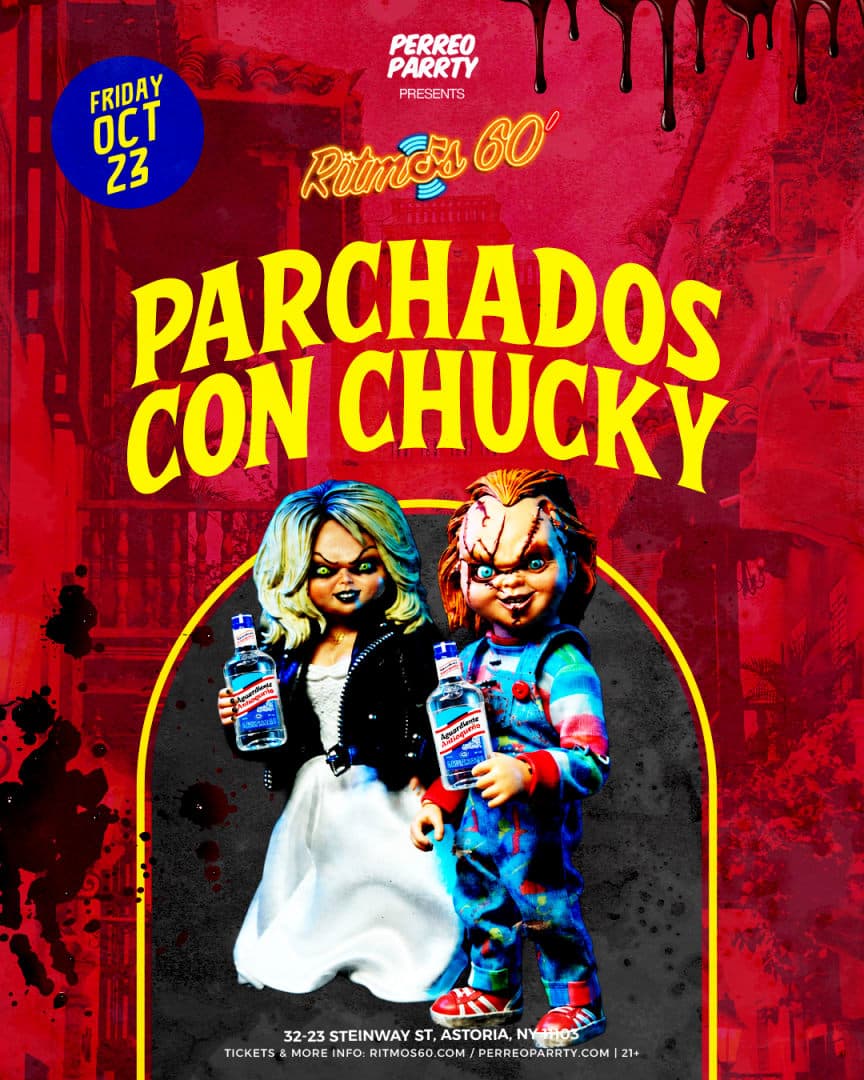 Parchados con Chucky Halloween Colombian Costume Parrty at Ritmos 60