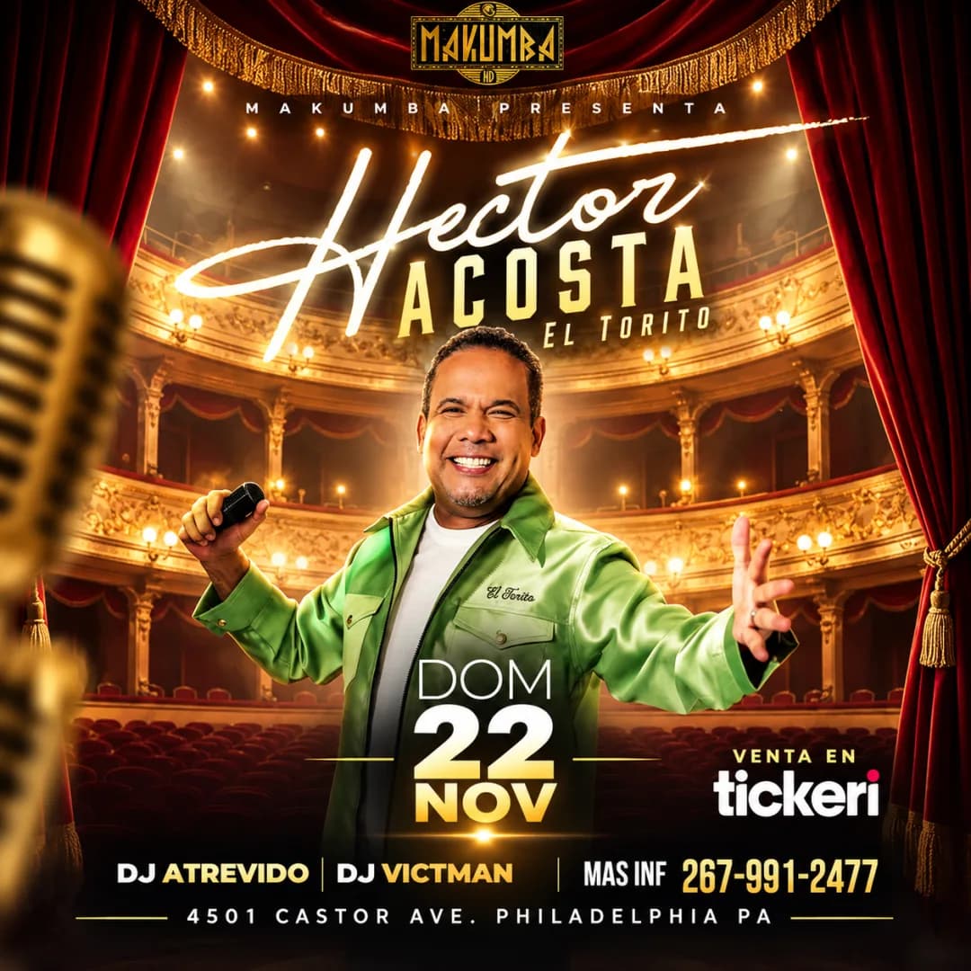 Hector Acosta en vivo en Philadelphia
