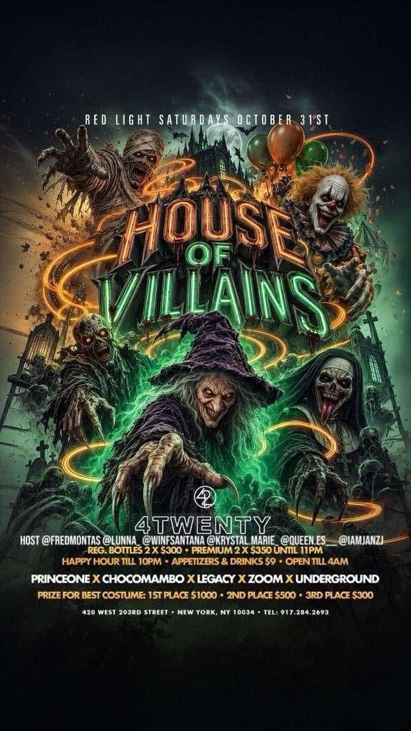 HOUSE OF VILLANS HALLOWEEN NIGHT AT 420 BAR AND LOUNGE