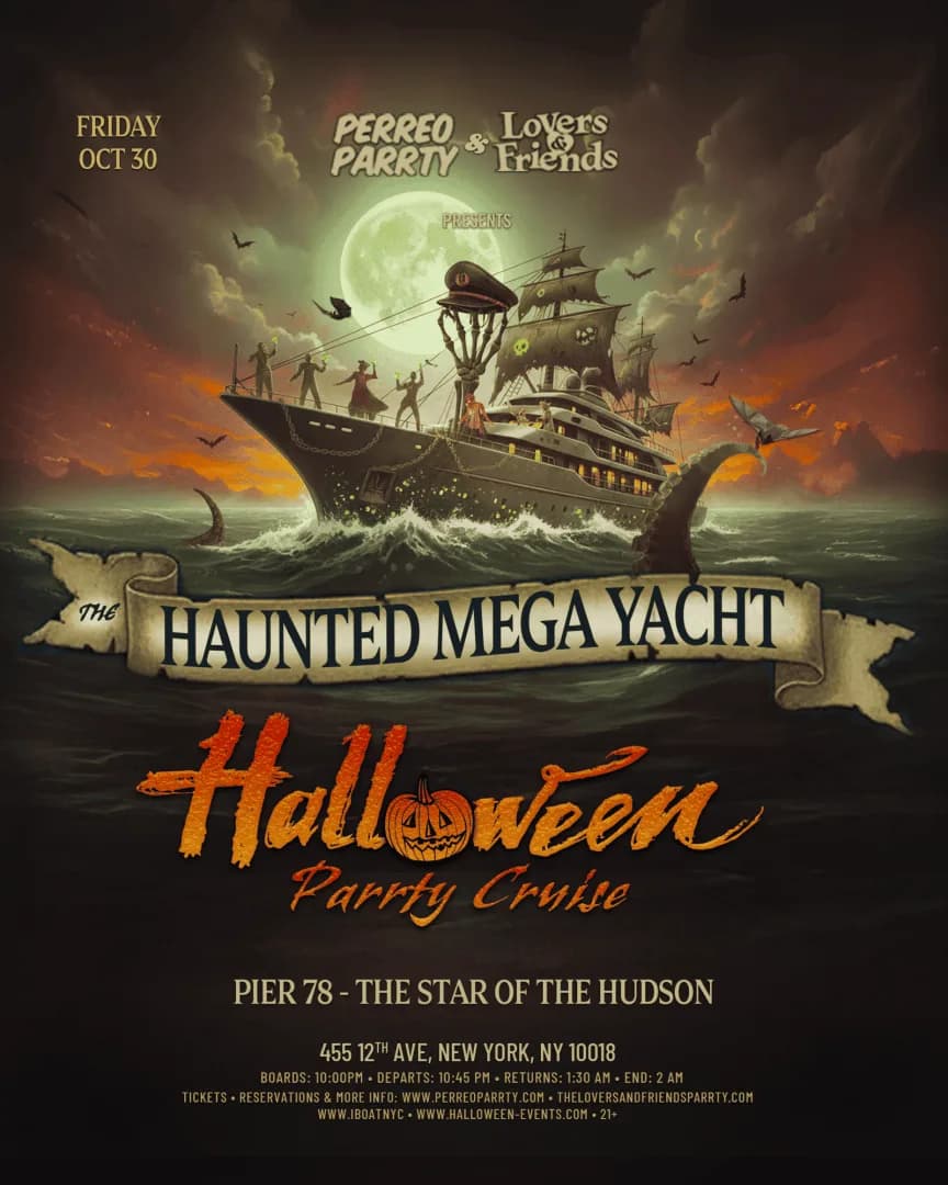 The Haunted Mega Yacht Halloween NYC Boat Party Cruise