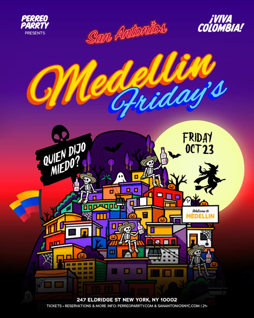 Medellin Fridays Halloween - Colombian Reggaeton Party at San Antonios Bar