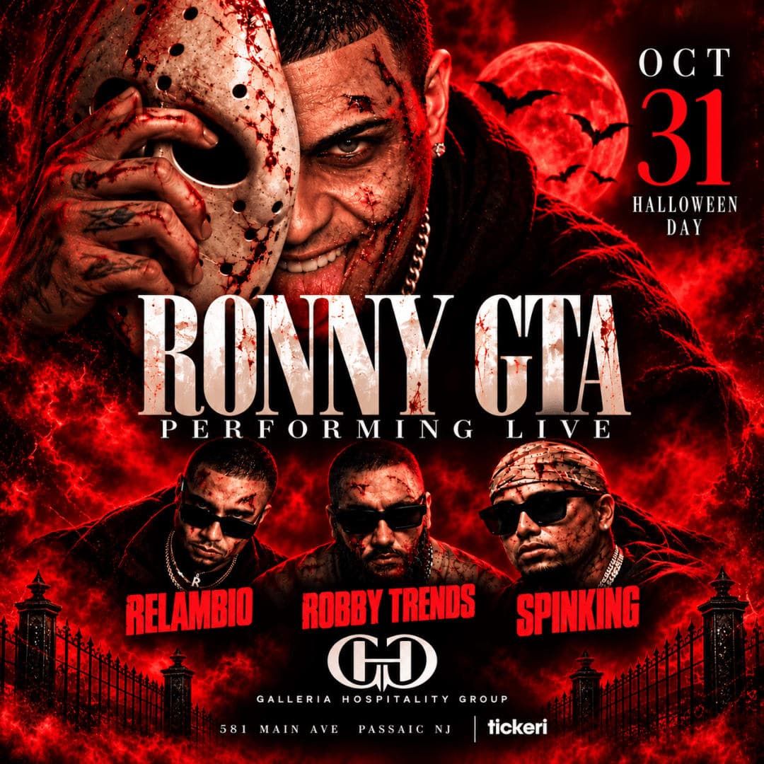 Halloween Night: Ronny GTA Performing Live in New Jersey