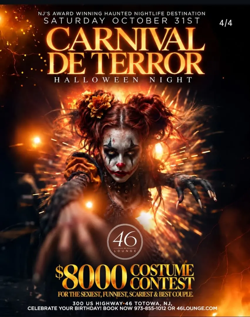 Carnival De Terror Halloween Party At 46 Lounge