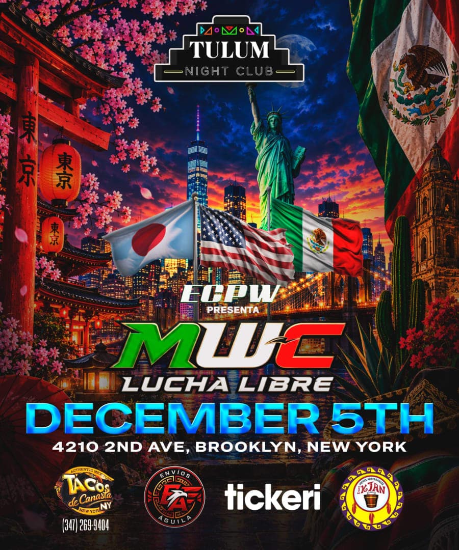 ¡Prepárate para la acción! ECPW Presenta MWC Lucha Libre en Tulum Night Club