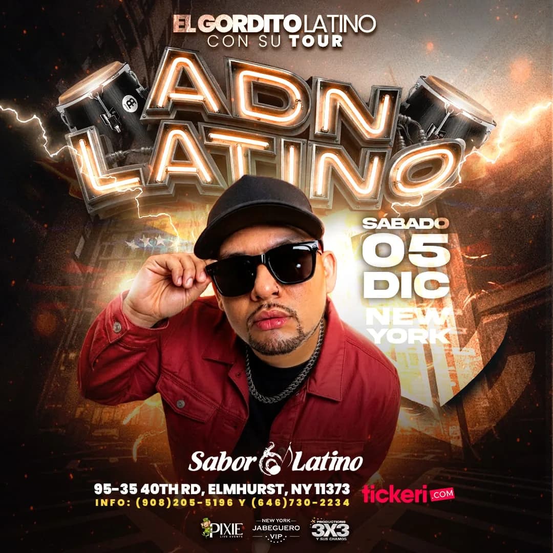 DJ EL GORDITO LATINO EN SU TOUR ADN LATINO!!! QUEENS NEW YORK