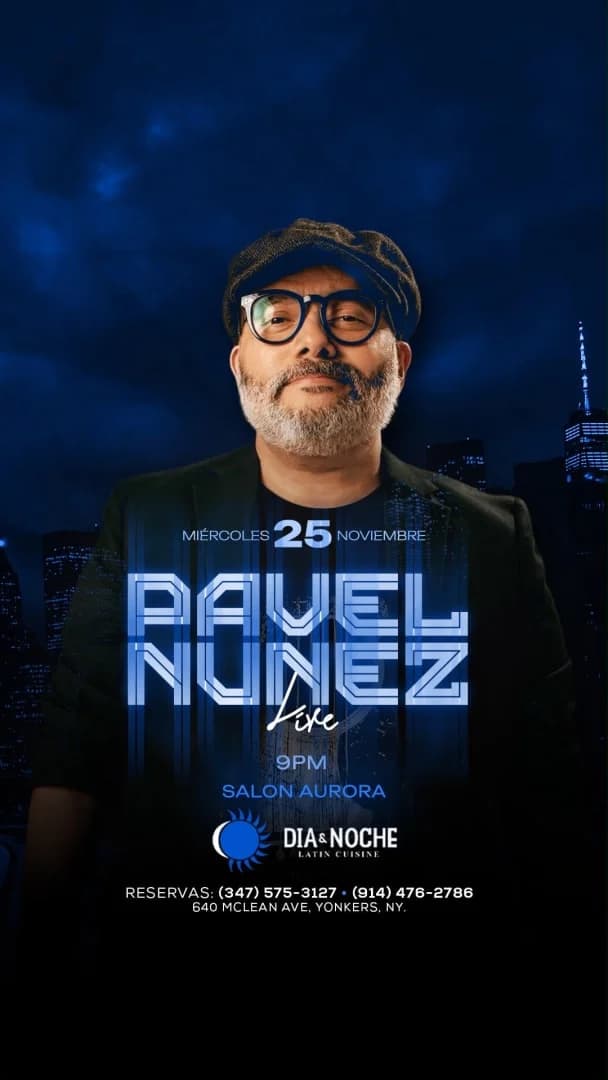 Pavel Núñez en vivo – Día y Noche Latin Cuisine