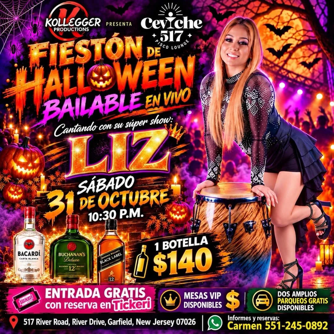 Fieston de Halloween Bailable en Vivo