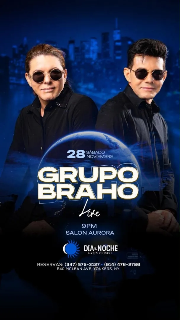 GRUPO BRAHO LIVE – DIA & NOCHE LATIN CUISINE