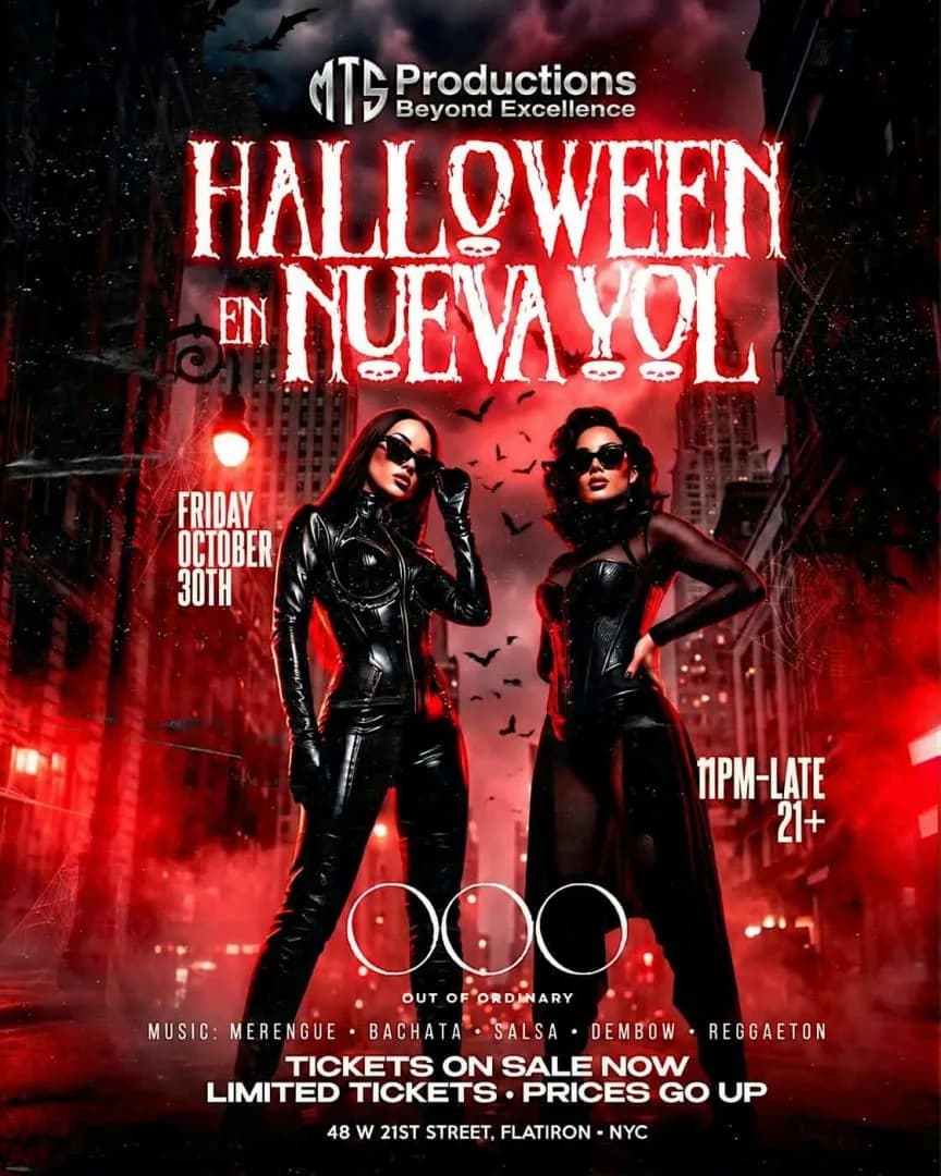 Halloween en Nueva York 2026 – Latin Halloween Party at OOO Nightclub NYC