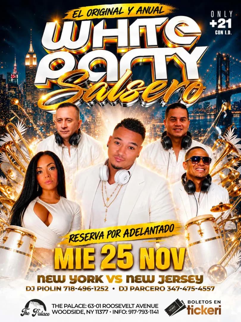 WHITE PARTY SALSERO - EL ORIGINAL DE NY!
