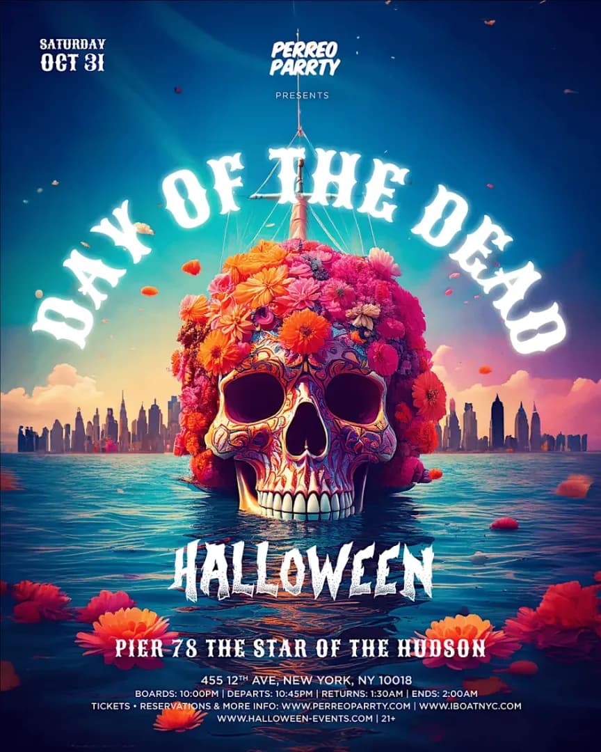 DAY OF THE DEAD - HALLOWEEN NYC BOAT PARTY CRUISE
