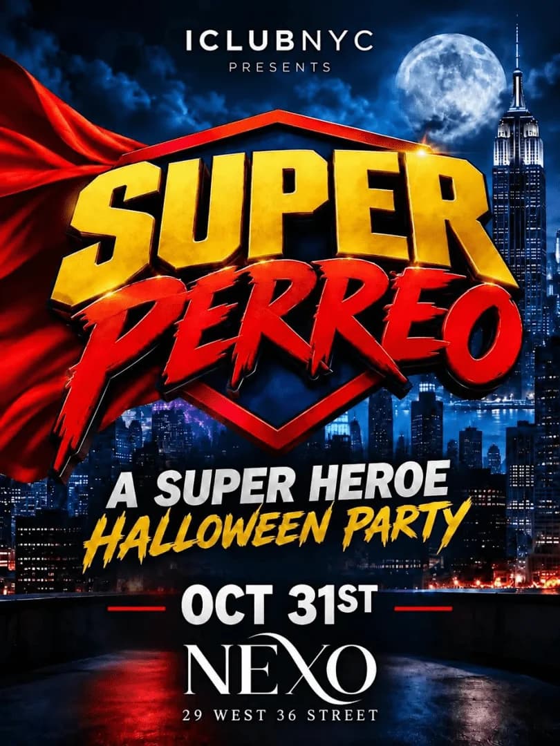 Super Perreo Halloween Party Sat oct 31st @ NEXO NYC.