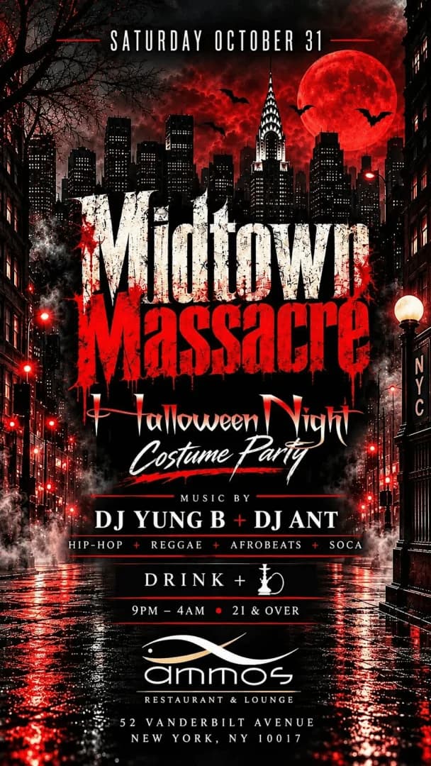 HALLOWEEN. - NYC MIDTOWN MASSACRE COSTUME PARTY