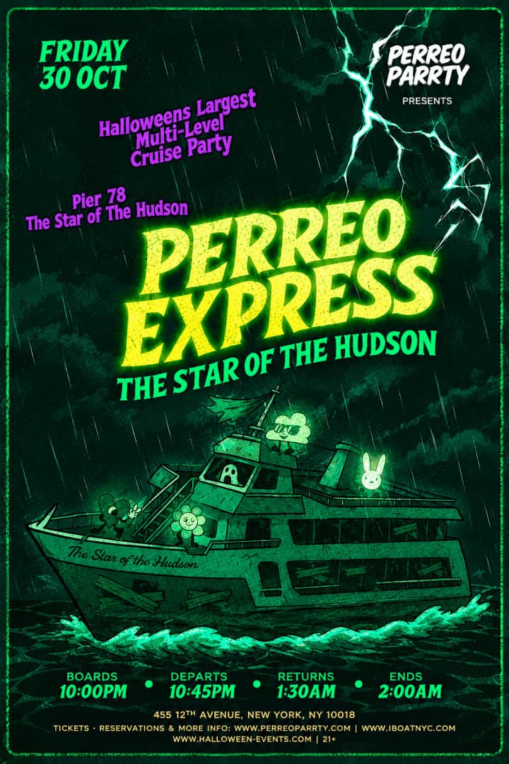 HALLOWEEN PERREO EXPRESS NYC #1 COSTUME BOAT PARTY