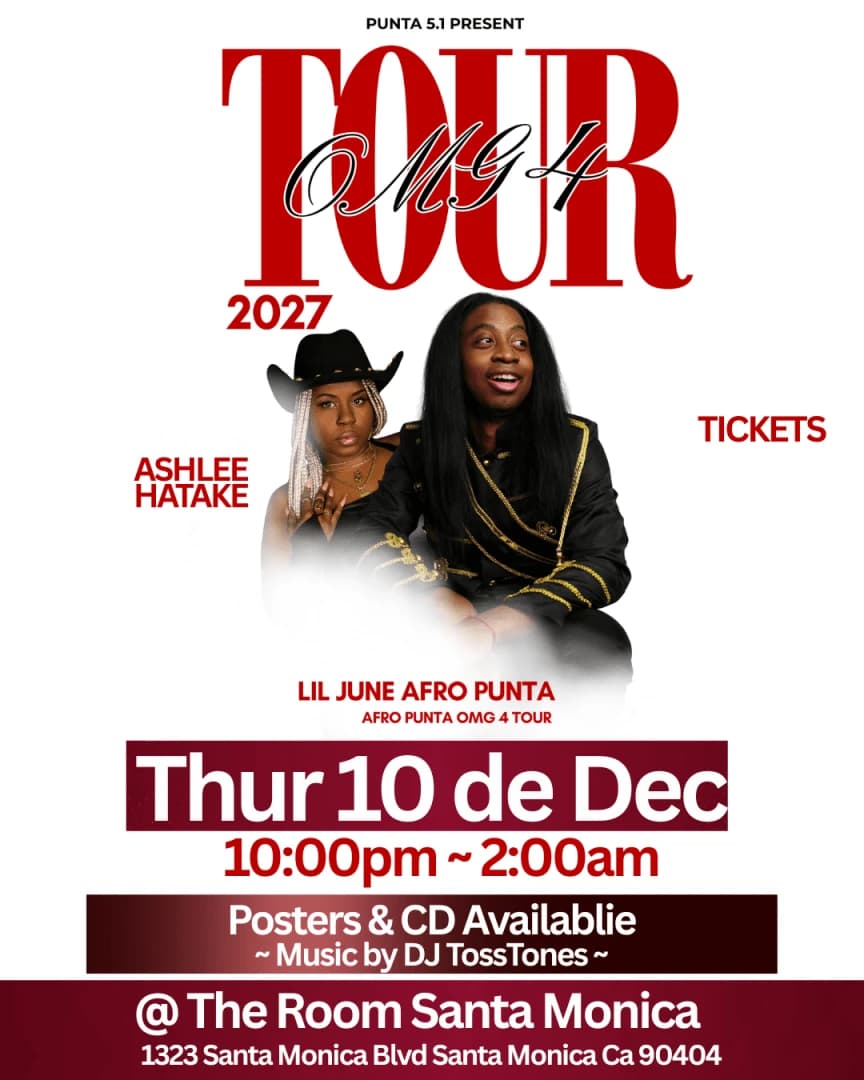 Afro Punta OMG 4 Tour (Santa Monica CA)