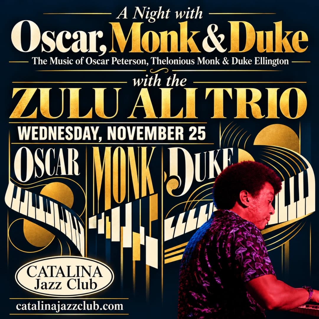 A Jazz Night with The Music of Oscar Peterson, Thelonious Monk & Duke Ellington with the Zulu Ali Trio