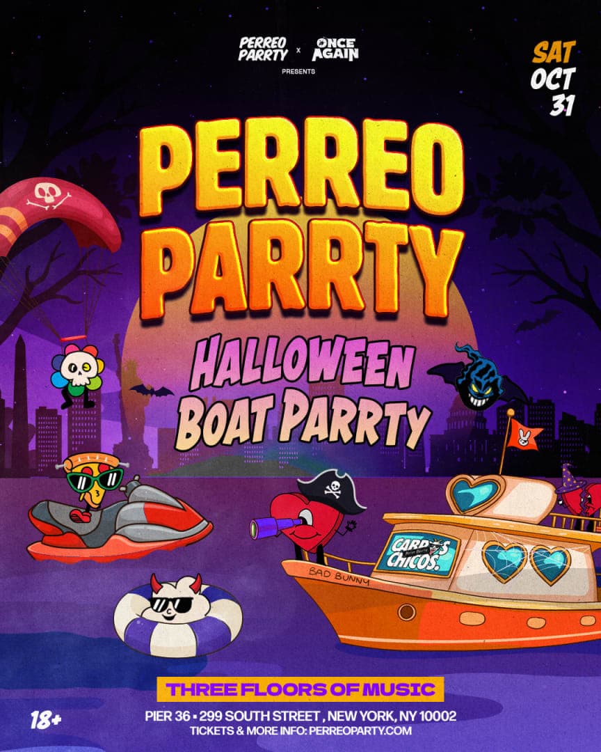PERREO PARRTY BOAT PARRTY (18+) - Halloween NYC Yacht Cruise