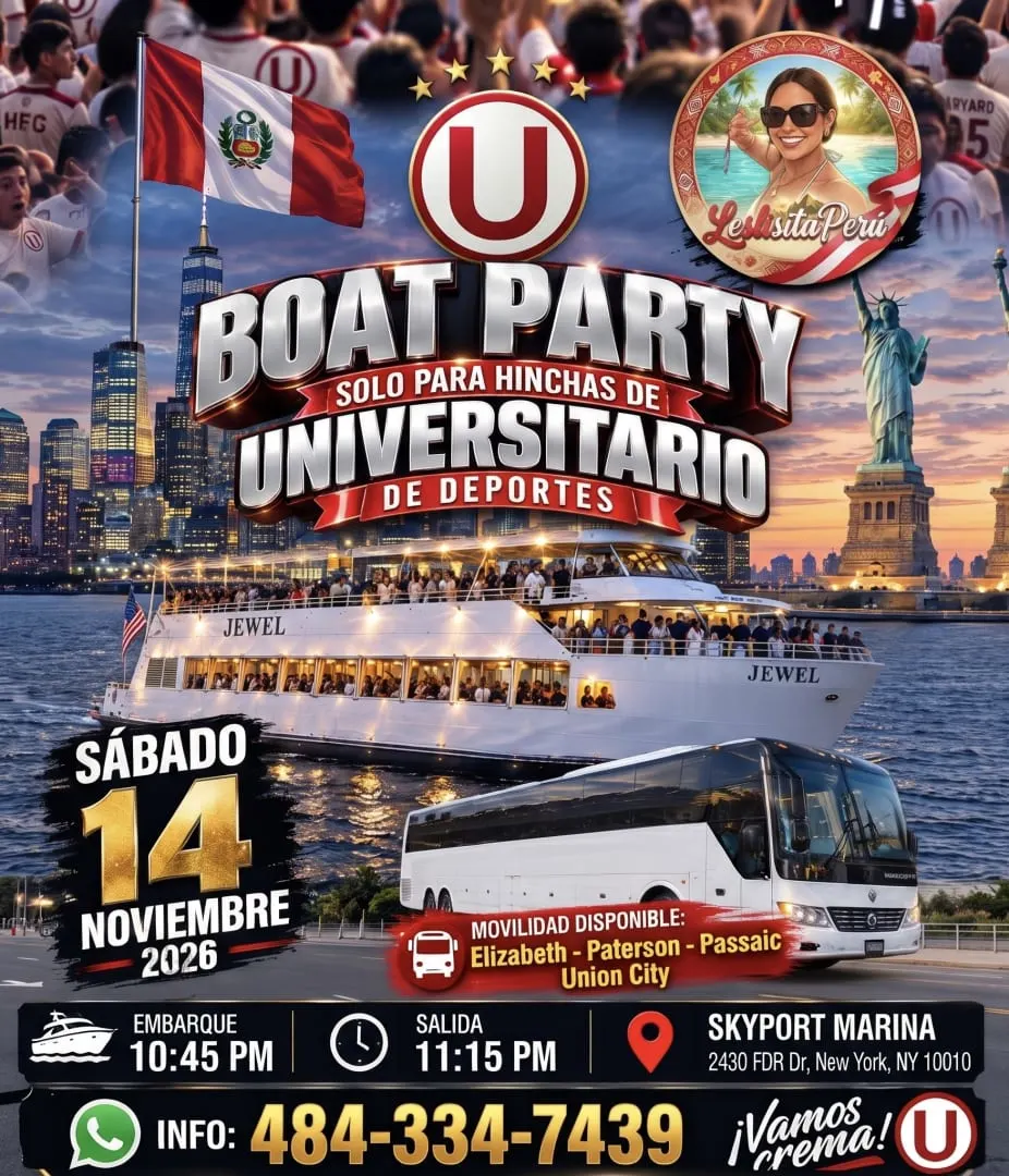 FIESTA CREMA EN BARCO - NY