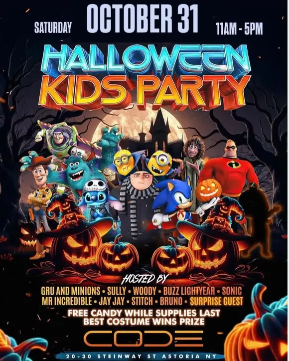 Halloween Kids Party in Astoria NY