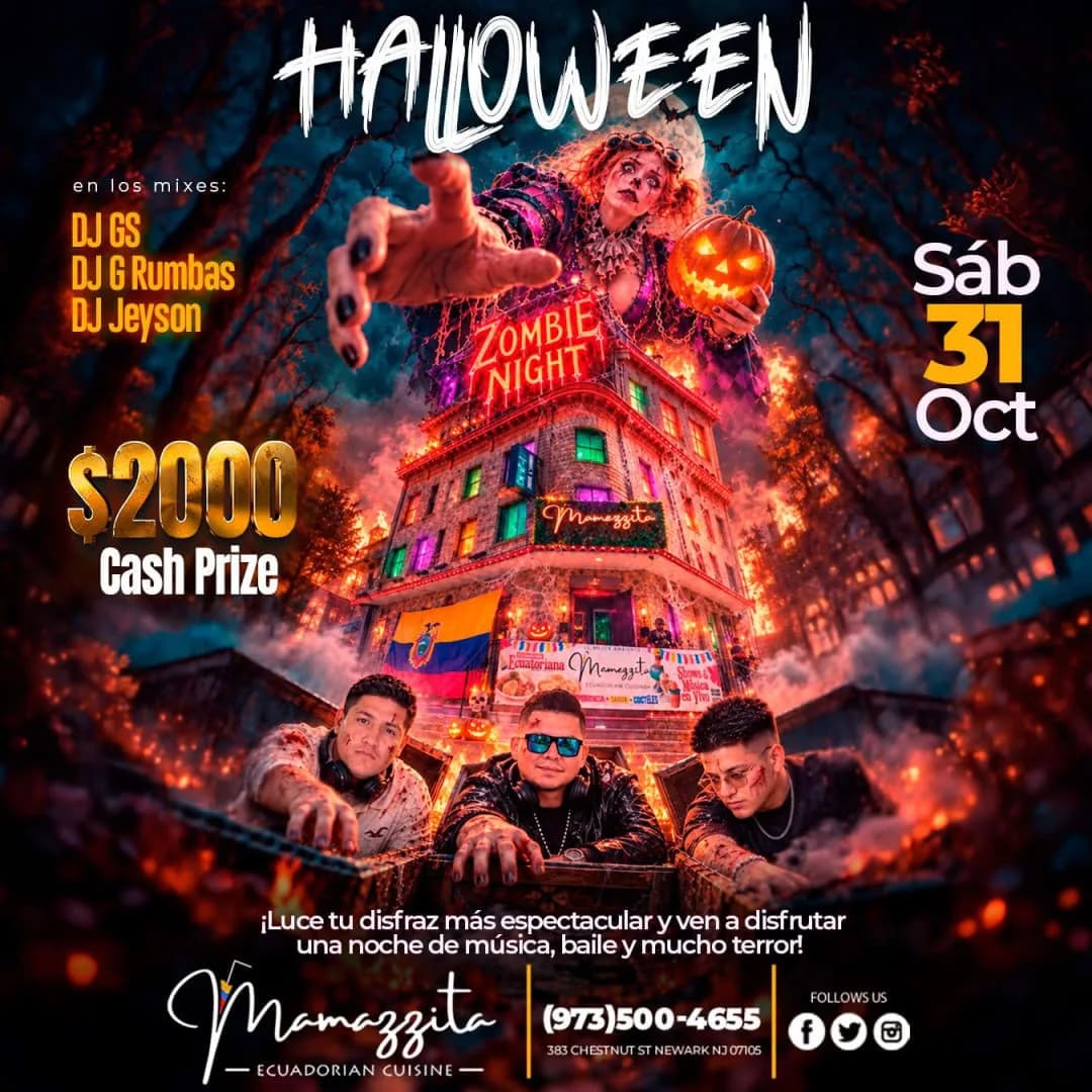 Halloween Zombie Night at Mamazzita in New Jersey