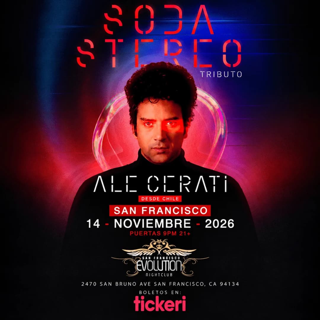 Soda Stereo Tributo – Ale Cerati en San Francisco