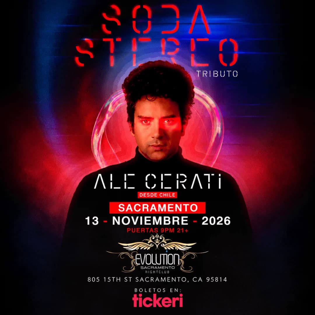 Soda Stereo Tributo – Ale Cerati en Sacramento