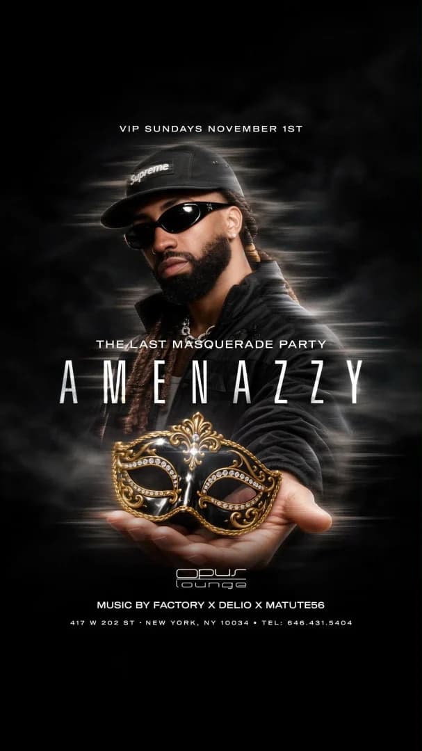 VIP Sundays Halloween Week El Nene Amenazzy Live At Opus Lounge