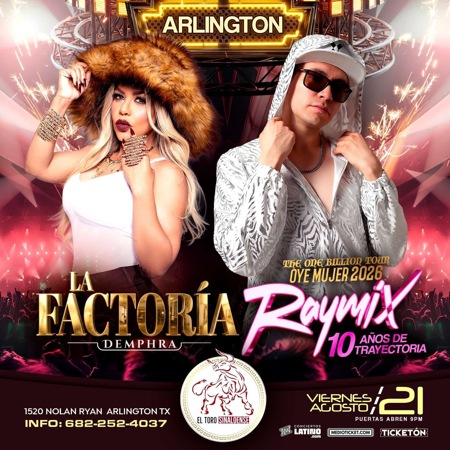 La Factoria Demphra y Raymix en vivo en Dallas